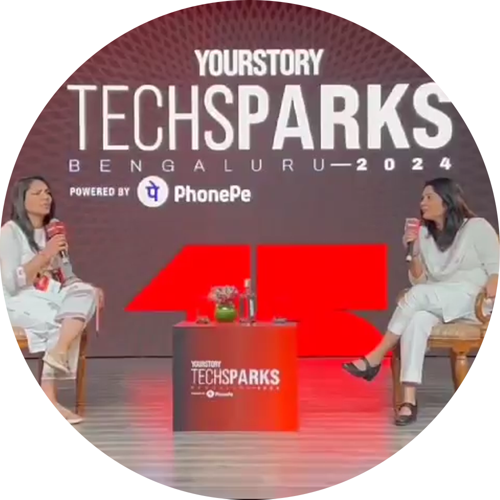 Ms. Preeti with Founder of YourStory